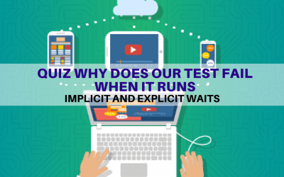Selenium Tutorial – Implicit and Explicit Waits – Quiz Why does our test fail when it runs