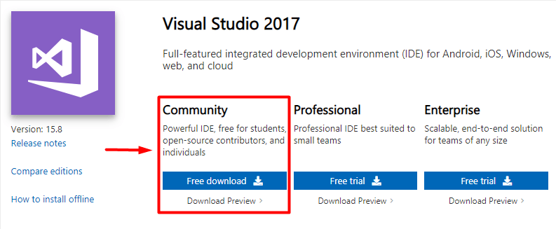 download visual studio community edition