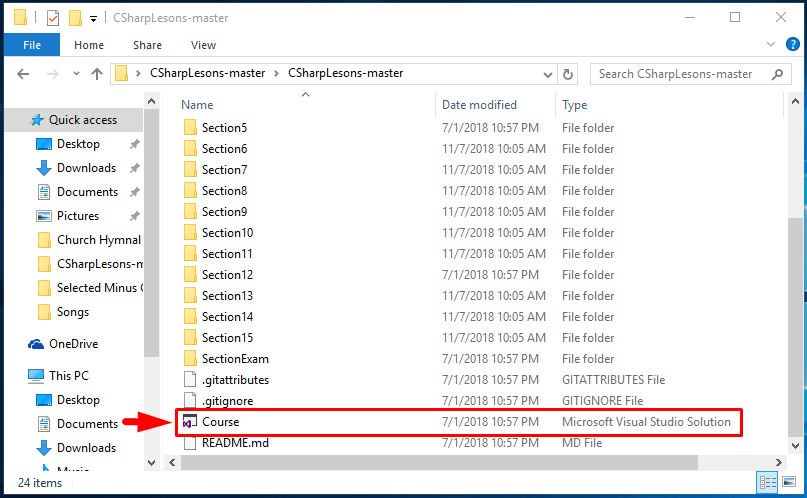 course solution microsoft visual studio